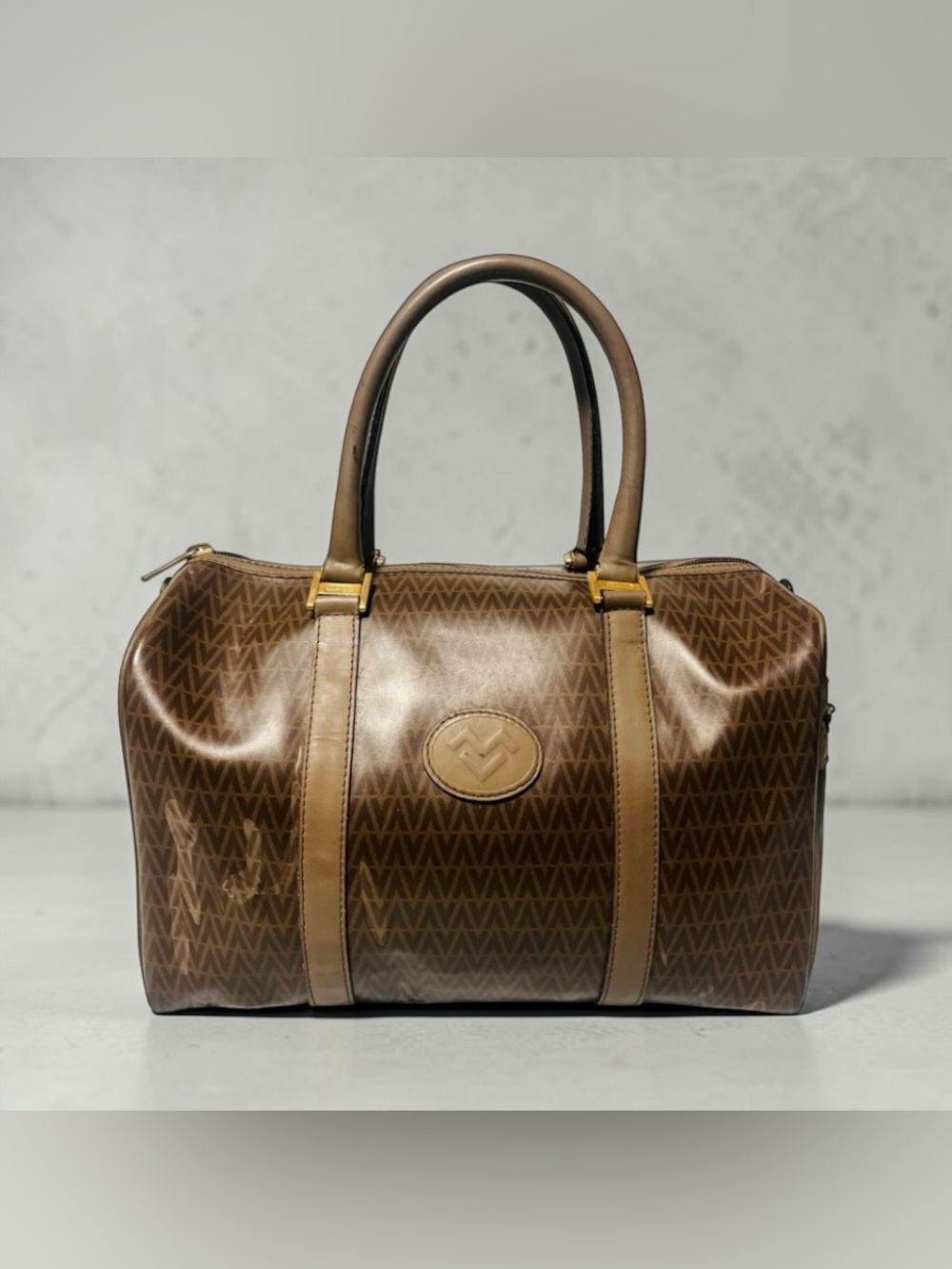Mario Valentino Monogram Boston Bag - Picture 5 of 13